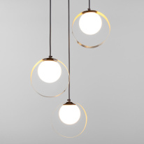 Фото Подвесной светильник Eurosvet 50205/3 черный/бронза