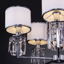 Купить Подвесная люстра Eurosvet 10099/5 хром/прозрачный хрусталь Strotskis (новый абажур)