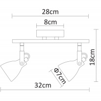 Цена на Спот ARTE Lamp A9189AP-2GY
