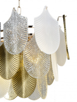 Подвесная люстра Natali Kovaltseva FAVORIT 91005/10C GOLD WHITE в интернет магазине Гет Лайт