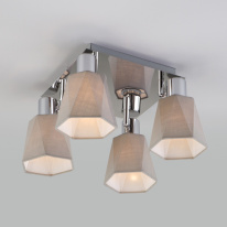 Цена на Накладная люстра Eurosvet 20087/4 хром/серый