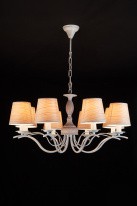 Цена на Подвесная люстра Eurosvet 60027/8 белый с золотом