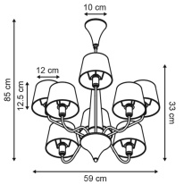 Цена на Подвесная люстра ARTE Lamp A1528LM-5WH