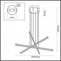 Подвесной светильник Odeon Light 3890/48L Купить Подвесной светильник Odeon Light 3890/48L