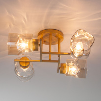 Купить Люстра на штанге Eurosvet 30165/4 перламутровое золото