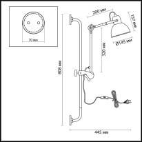 Бра Odeon Light 4125/1WA Купить Бра Odeon Light 4125/1WA