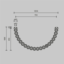 Купить с доставкой по Москве и России Подвесной светильник Maytoni MOD555CL-L28G3K