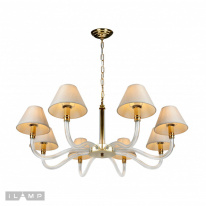 Подвесная люстра iLamp YT2043-8 GD+Cear в интернет магазине Гет Лайт