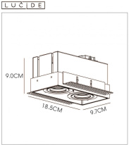 Встраиваемый светильник LUCIDE 09925/02/31 в интернет магазине Гет Лайт