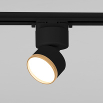 Фото Светильник на шине Elektrostandard Impact чёрный матовый/золото 10W 4200K (85514/01) однофазный