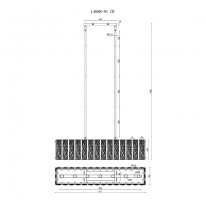 Люстра на штанге iLamp L4688-91 CR Купить Люстра на штанге iLamp L4688-91 CR