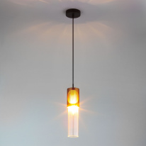 Цена на Подвесной светильник Eurosvet 50087/1 черный/бронза