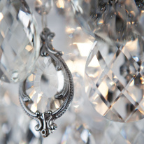 Цена на Накладная люстра Eurosvet 10081/6 хром/прозрачный хрусталь Strotskis