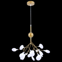 Подвесная люстра Natali Kovaltseva GRACE 75124/12С GOLD SATIN в интернет магазине Гет Лайт