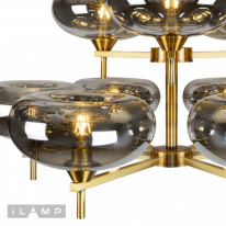 Купить Люстра на штанге iLamp 6607/9 GD