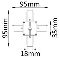 Коннектор Crystal Lux CLT 0.211 04 BL Купить Коннектор Crystal Lux CLT 0.211 04 BL