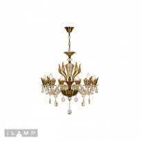 Подвесная люстра iLamp 61078-6 BR Фото Подвесная люстра iLamp 61078-6 BR