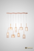 Фото Каскадная люстра AM Group AM355-8AMBER