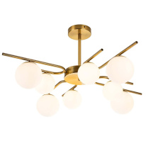 Люстра на штанге Escada 642/8P Brass Фото Люстра на штанге Escada 642/8P Brass
