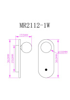 Бра MyFar MR2112-1W в интернет магазине Гет Лайт