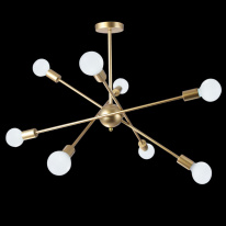 Люстра на штанге Natali Kovaltseva ANDY 75142/8C GOLD в интернет магазине Гет Лайт