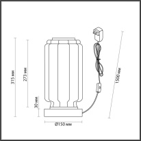Настольная лампа Odeon Light 5409/10TL Цена на Настольная лампа Odeon Light 5409/10TL