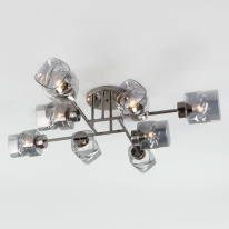 Фото Люстра на штанге Eurosvet 30165/8 черный жемчуг