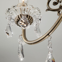 Купить Подвесная люстра Eurosvet 3281/8 античная бронза/прозрачный хрусталь Strotskis