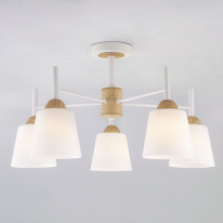 Фото Люстра на штанге Eurosvet 70085/5 белый