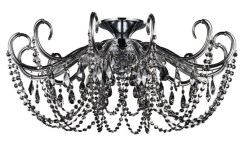 Фото Накладная люстра Crystal Lux IMPERIA PL6 CHROME/SMOKE