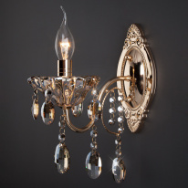 Цена на Бра Eurosvet 10025/1 золото/тонированный хрусталь Strotskis