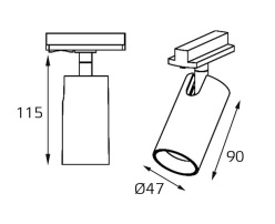 Купить Светильник на шине ITALLINE TR 3006 gold