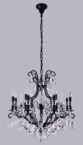 Подвесная люстра Crystal Lux MAGNIFICO SP13 BLACK/TRANSPARENT Фото Подвесная люстра Crystal Lux MAGNIFICO SP13 BLACK/TRANSPARENT