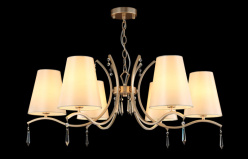 Купить с доставкой по Москве и России Подвесная люстра Crystal Lux RENATA SP6 GOLD