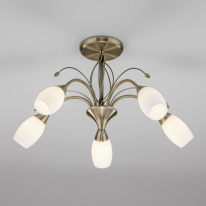 Фото Люстра на штанге Eurosvet 30280/5 античная бронза