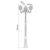 Цена на Садово-парковый светильник Feron 11389