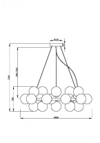 Купить Подвесная люстра Maytoni MOD545PL-25B