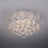 Фото Накладная люстра Eurosvet 16017/9 белый с серебром Strotskis