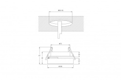 Купить Встраиваемый светильник Donolux DL18961R12W1W
