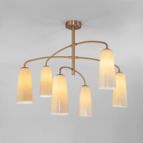 Фото Люстра на штанге Eurosvet 70137/6 латунь
