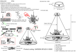 Подвесная люстра Crystal Lux GARDEN SPLED+3 D600 CHROME в интернет магазине Гет Лайт