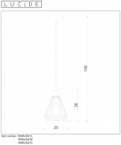 Подвесной светильник LUCIDE 78385/20/31 в интернет магазине Гет Лайт