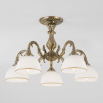 Фото Люстра на штанге Eurosvet 60106/5 античная бронза