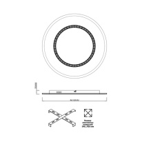 Купить с доставкой по Москве и России Накладной светильник Sonex 7663/44L