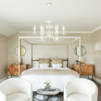 Купить Подвесная люстра Eurosvet 60018/6 белый с золотом