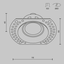 Встраиваемый светильник Maytoni Technical DL042-01-RD-B Встраиваемый светильник Maytoni Technical DL042-01-RD-B в интернет магазине Гет Лайт