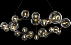 Цена на Подвесной светильник Crystal Lux AGATA SP24 BLACK/TRANSPARENTE