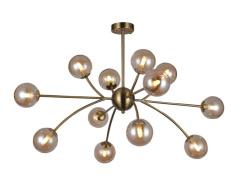Люстра на штанге Escada 10164/12PL Copper Фото Люстра на штанге Escada 10164/12PL Copper