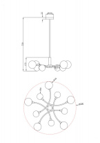 Купить Люстра на штанге Freya FR5116PL-10BS