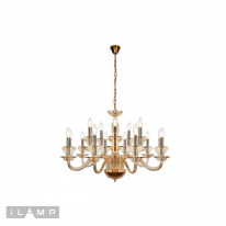 Фото Подвесная люстра iLamp P9448-10+5 Gold